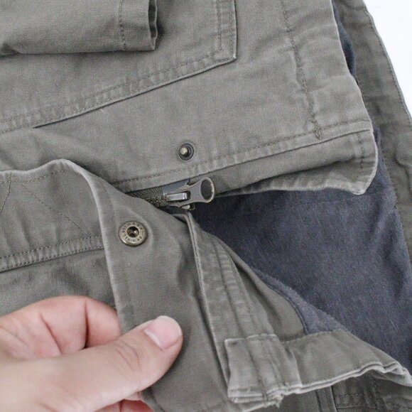 prAna Jacket Womens Small Hooded Green Cristos Parka Coat Organic Cotton Stretch - Picture 11 of 16